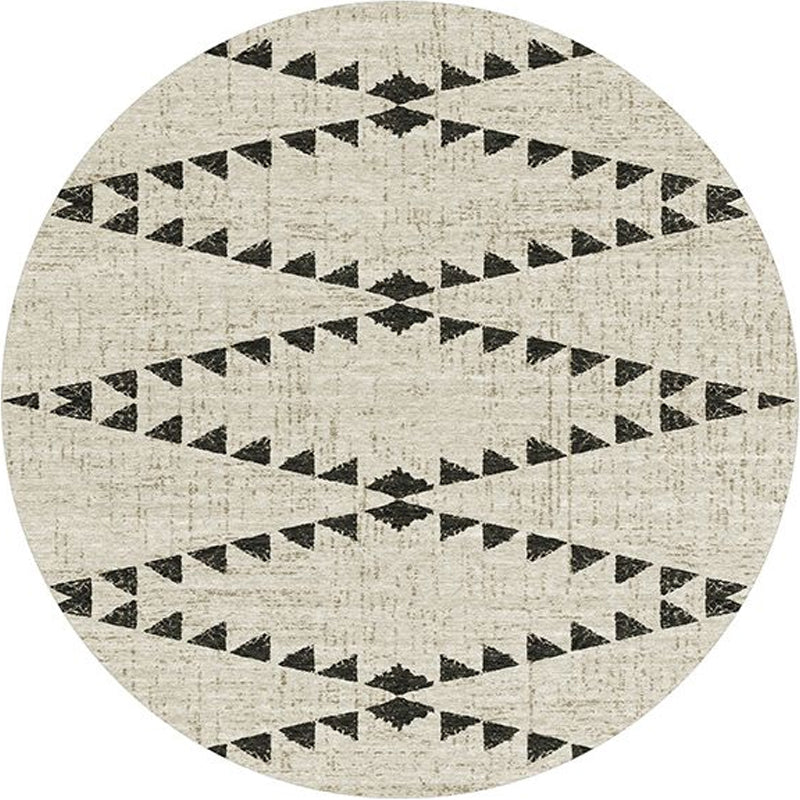BowLift | Southwest Bedroom Rug Multicolored Geometric Pattern Indoor Rug Polyester Non-Slip Back Pet-Friendly Area Rug