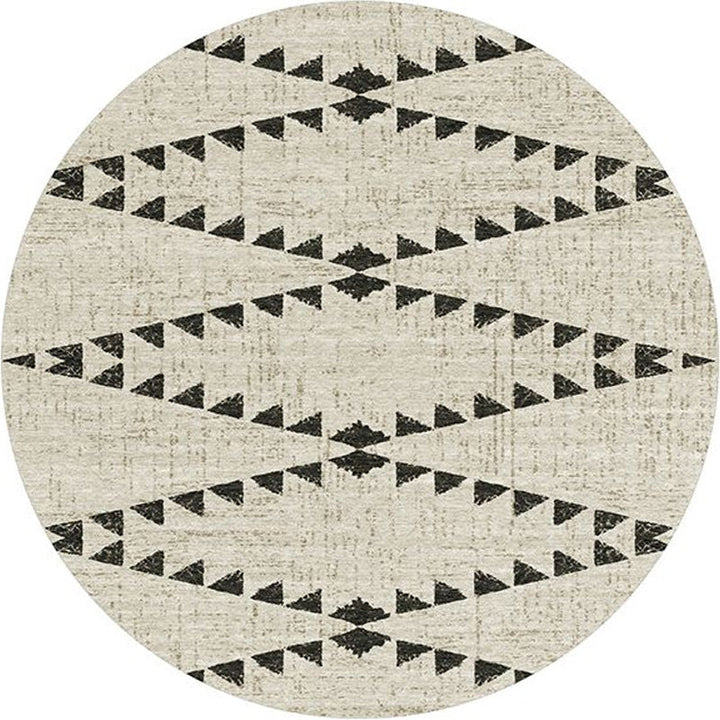 BowLift | Southwest Bedroom Rug Multicolored Geometric Pattern Indoor Rug Polyester Non-Slip Back Pet-Friendly Area Rug