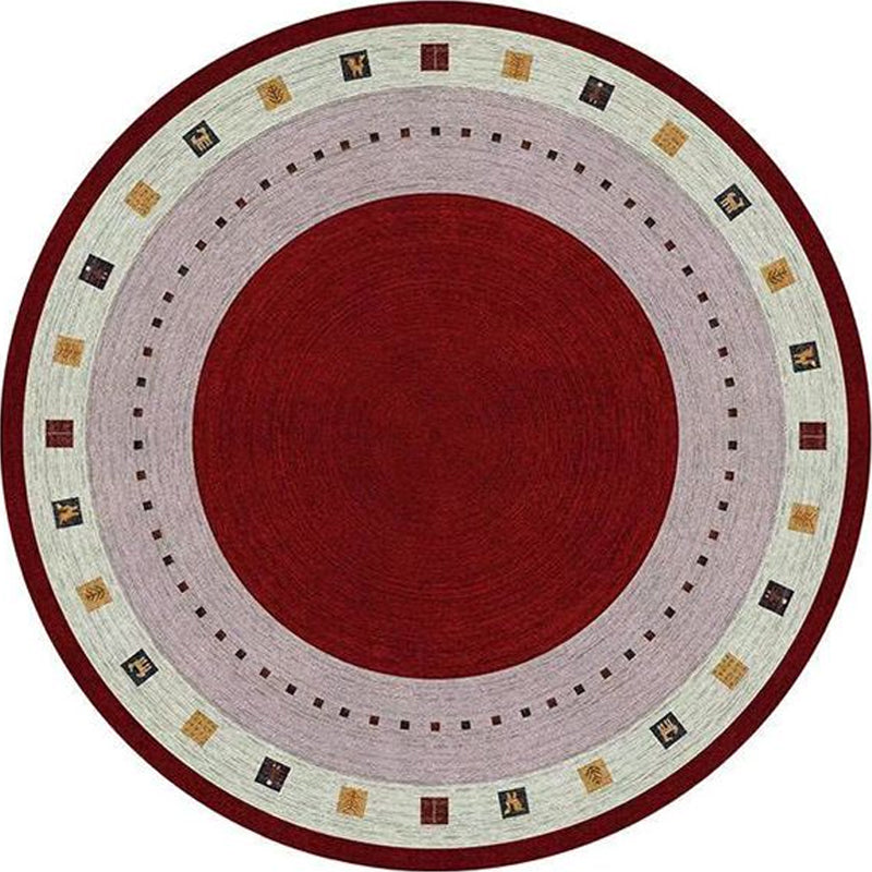 BowLift | Southwest Bedroom Rug Multicolored Geometric Pattern Indoor Rug Polyester Non-Slip Back Pet-Friendly Area Rug