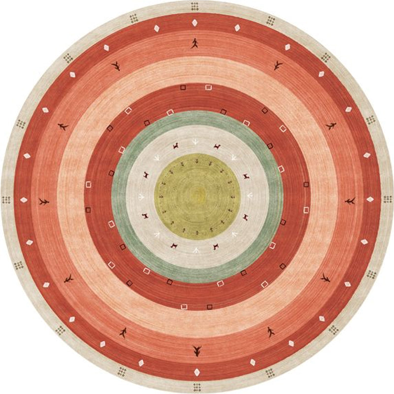 BowLift | Southwest Bedroom Rug Multicolored Geometric Pattern Indoor Rug Polyester Non-Slip Back Pet-Friendly Area Rug