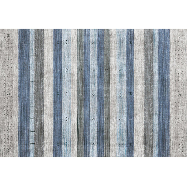 BowLift | Bohemian Living Room Rug Multicolor Geometric Pattern Rug Polyester Non-Slip Mat Pet-Friendly Indoor Rug