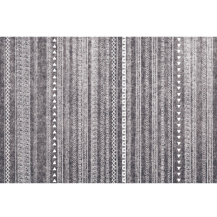BowLift | Bohemian Living Room Rug Multicolor Geometric Pattern Rug Polyester Non-Slip Mat Pet-Friendly Indoor Rug