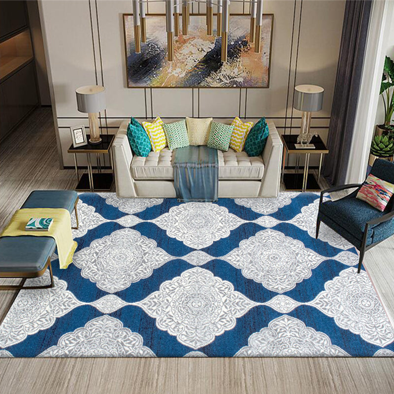 BowLift | Multicolored Southwestern Carpet Polypropylene Stripes Printed Area Rug Non-Slip Backing Pet-Friendly Maintenance-Friendly Indoor Rug for Decor