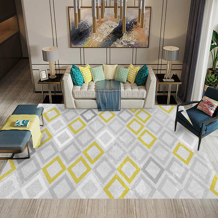 BowLift | Multicolored Southwestern Carpet Polypropylene Stripes Printed Area Rug Non-Slip Backing Pet-Friendly Maintenance-Friendly Indoor Rug for Decor
