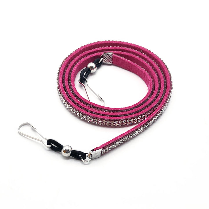 Decorative Crystal-Accent Eyewear Strap Bowlift