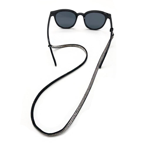 Decorative Crystal-Accent Eyewear Strap Bowlift