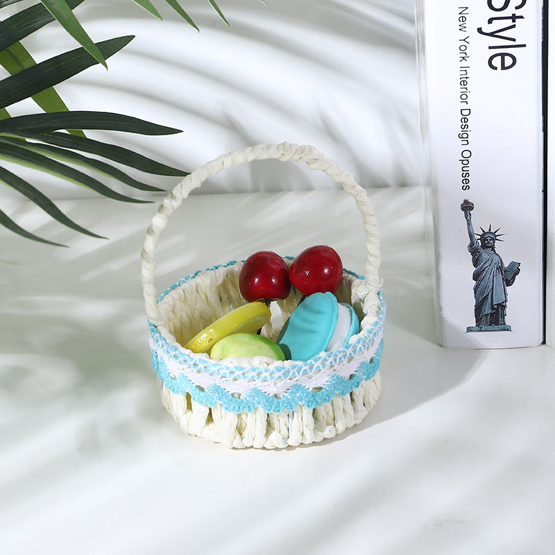 Women's Decorative Fruit Bowl with Art Ribbon Bowlift