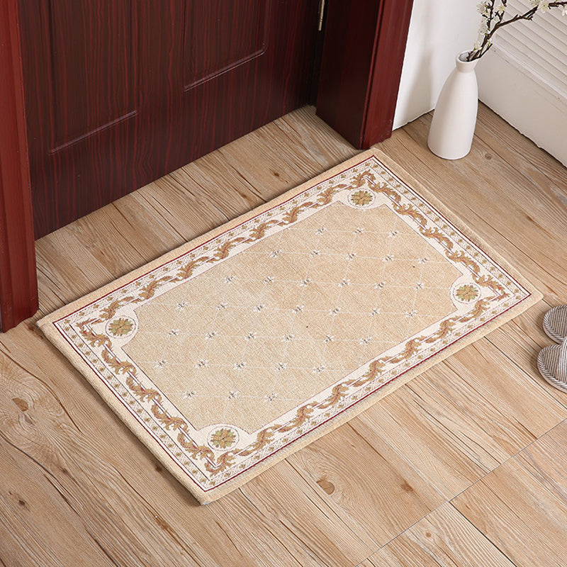 BowLift | Retro geometric pattern carpet Multicolor Polyester indoor mat non-slip pet friendly maintenance friendly rug for home