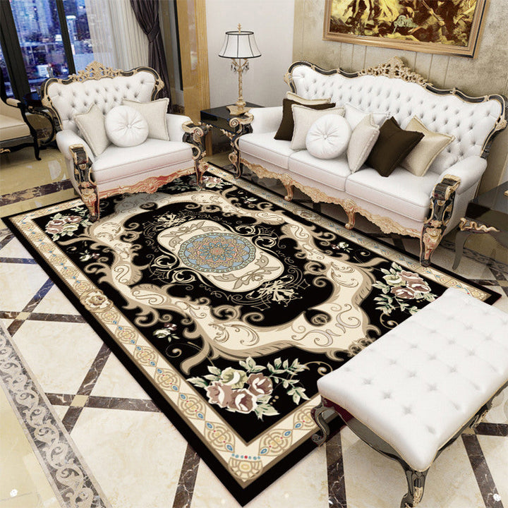 BowLift | Antique Salon Carpet Multicolor Floral Pattern Carpet Polyester Non-Slip Backing Pet-Friendly Indoor Carpet