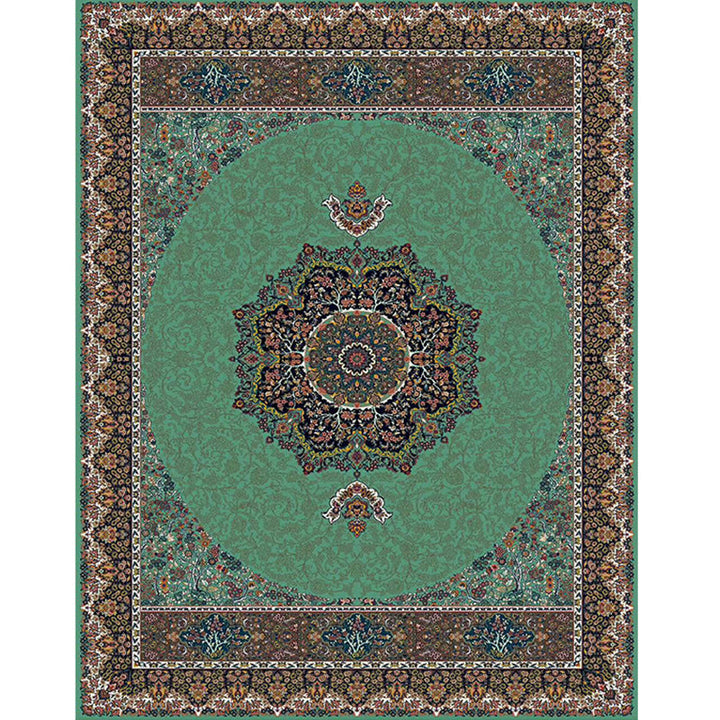 BowLift | Multicolored Retro Carpet Polypropylene Flower Pattern Carpet pet-friendly machine washable Indoor Carpet for Living Room