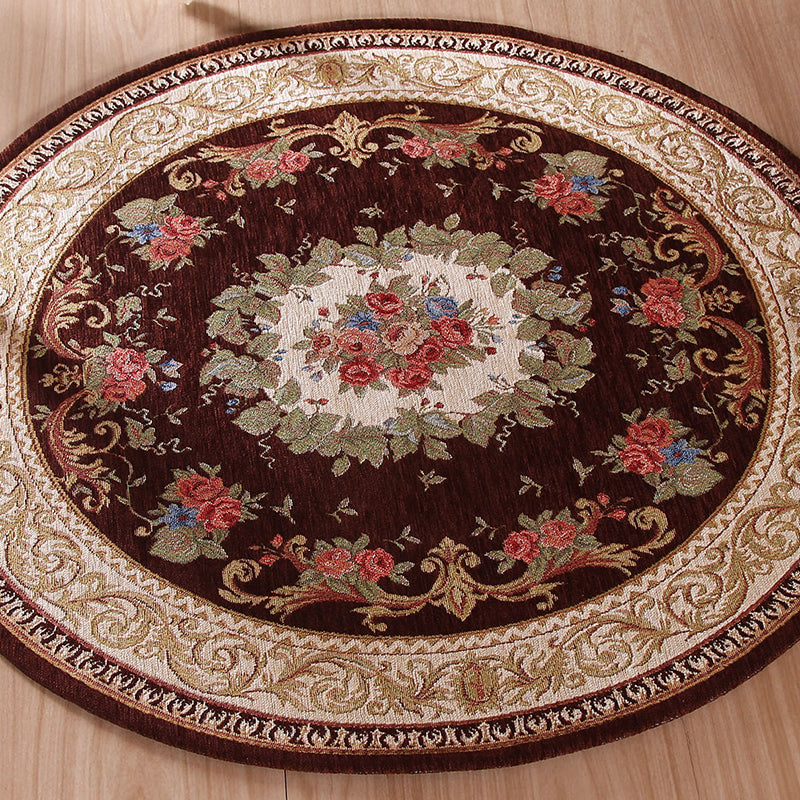 BowLift | Luxe Decoration Rug Multicolor Flower Pattern Indoor Rug Polyester Non-slip Back Stain-resistant Area Rug
