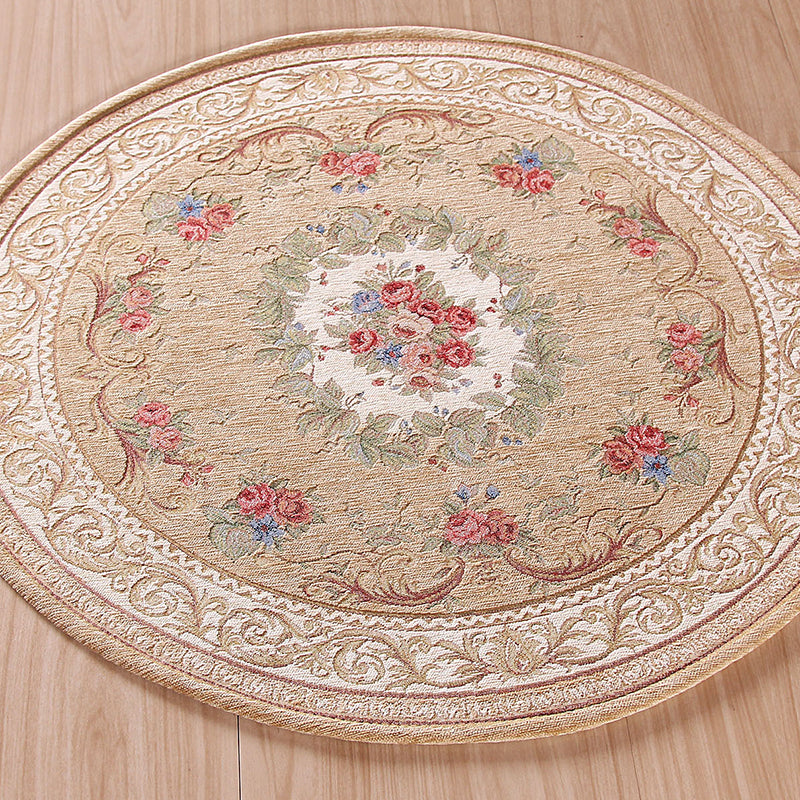 BowLift | Luxe Decoration Rug Multicolor Flower Pattern Indoor Rug Polyester Non-slip Back Stain-resistant Area Rug