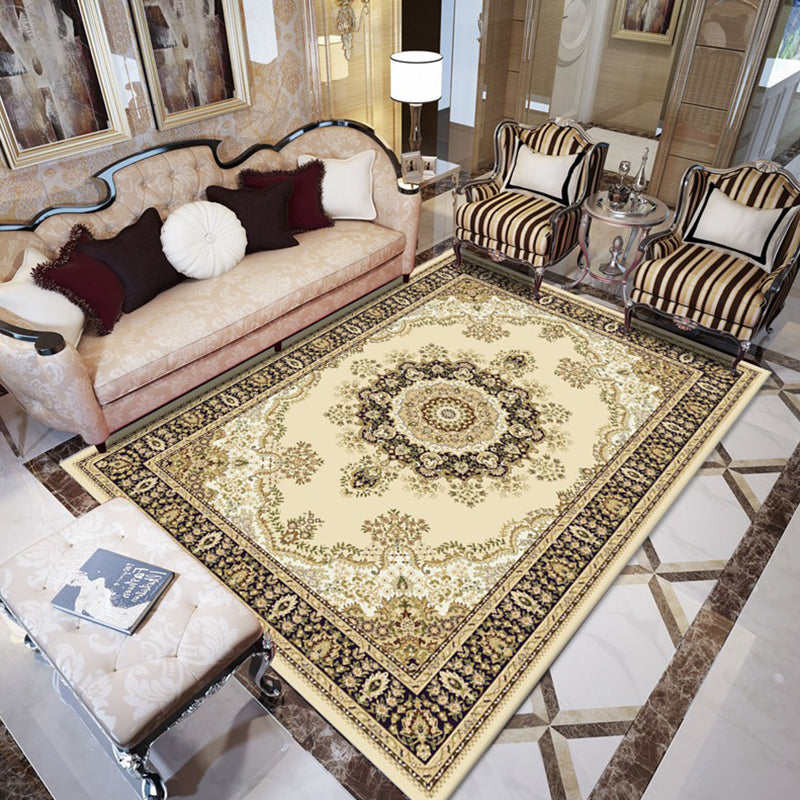 BowLift | Retro Living Room Carpet Multicolor Flower Pattern Berber Carpet Polyester Non-Slip Backing Pet-Friendly Carpet