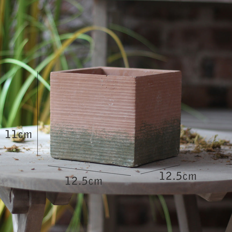 Decorative flower pot with woven design Bowlift
