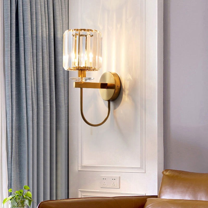 BowLift | CrystalLux Elegant Wall Lamp - Luxury Cylindrical Design for Modern Interiors