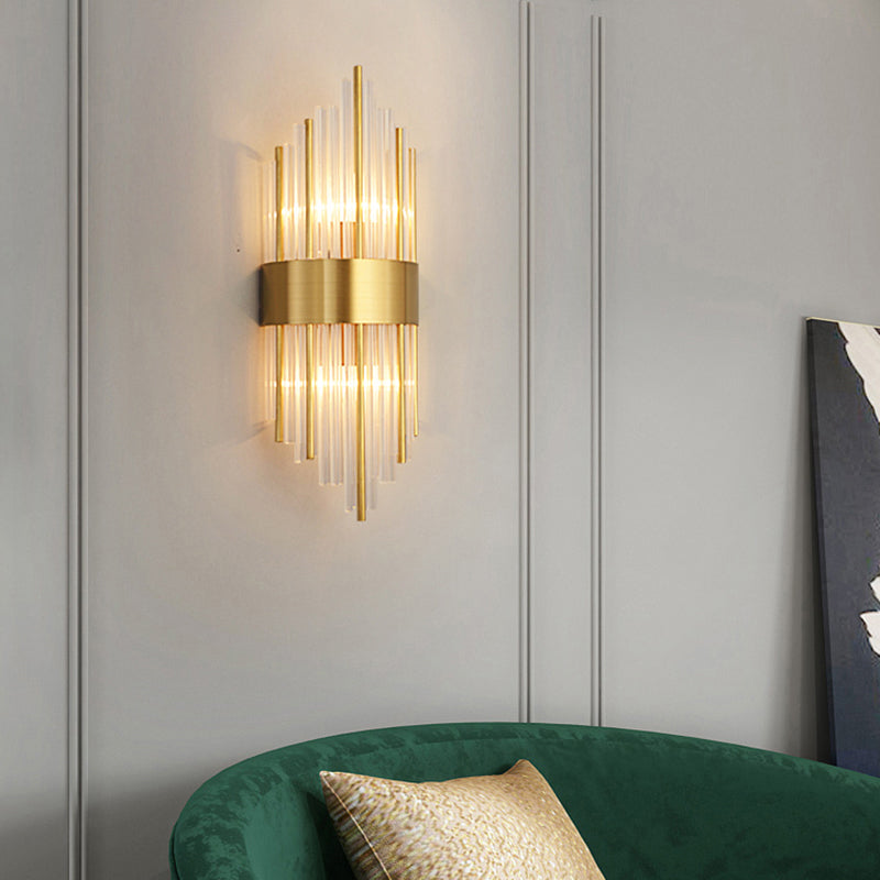 BowLift | K9 Crystal Sticks Wall Light Postmodern 2-Lamp Wall Mounted Light for Living Room