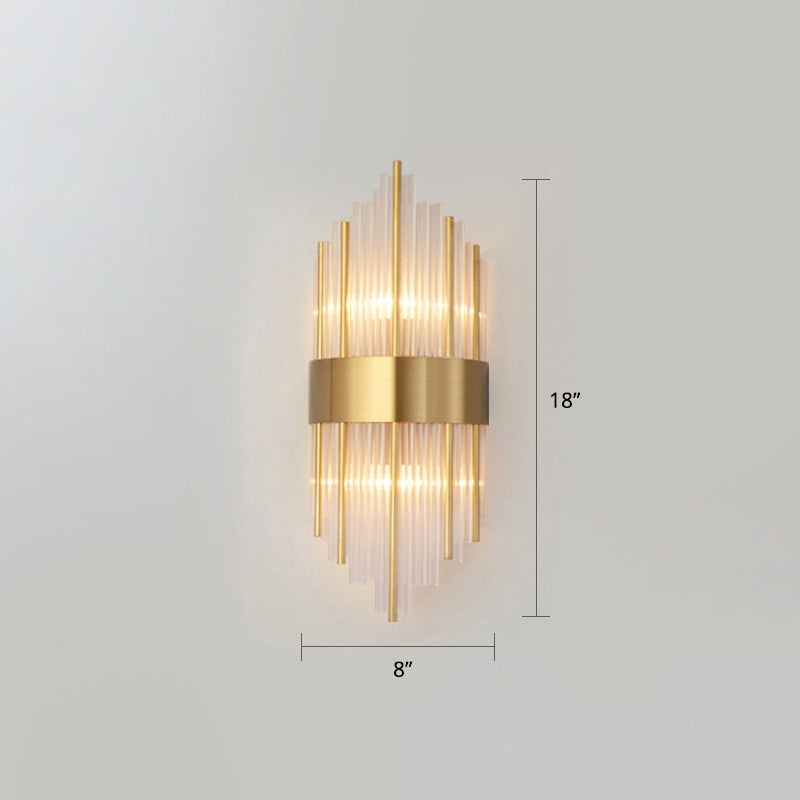 BowLift | K9 Crystal Sticks Wall Light Postmodern 2-Lamp Wall Mounted Light for Living Room