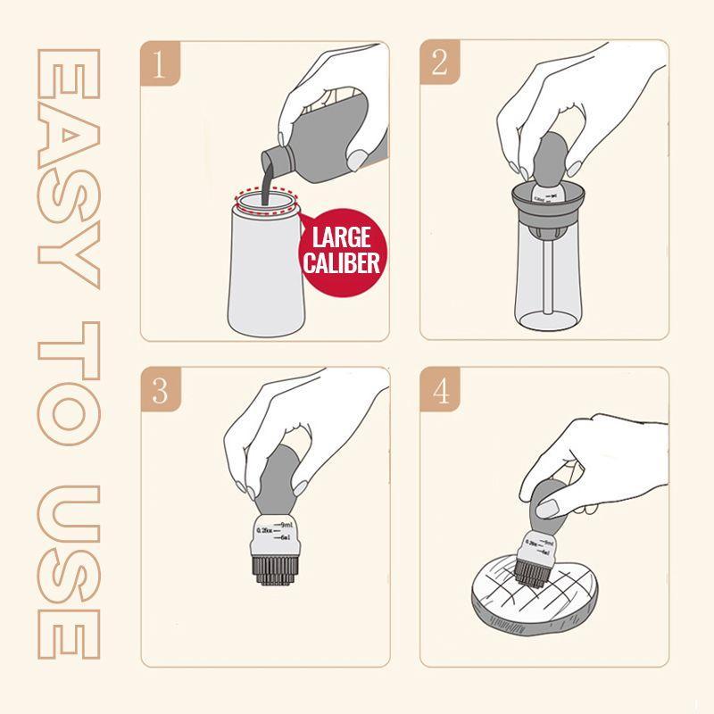 Kitchen Oil Bottle with Brush | Bowlift