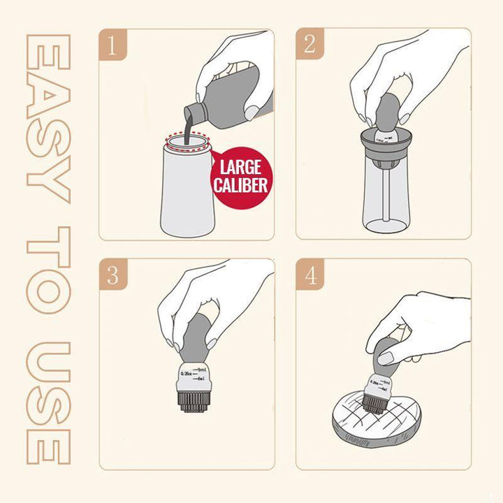 Kitchen Oil Bottle with Brush | Bowlift