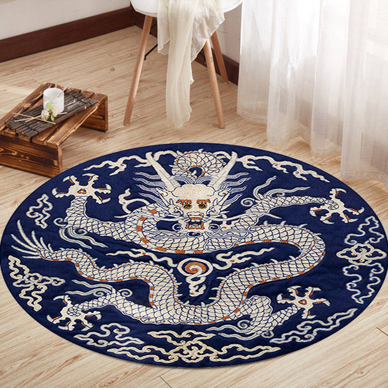BowLift | Oriental Living Room Rug Multicolored Floral Printed Indoor Mat Polypropylene Non-Slip Washable Easy Care Mat