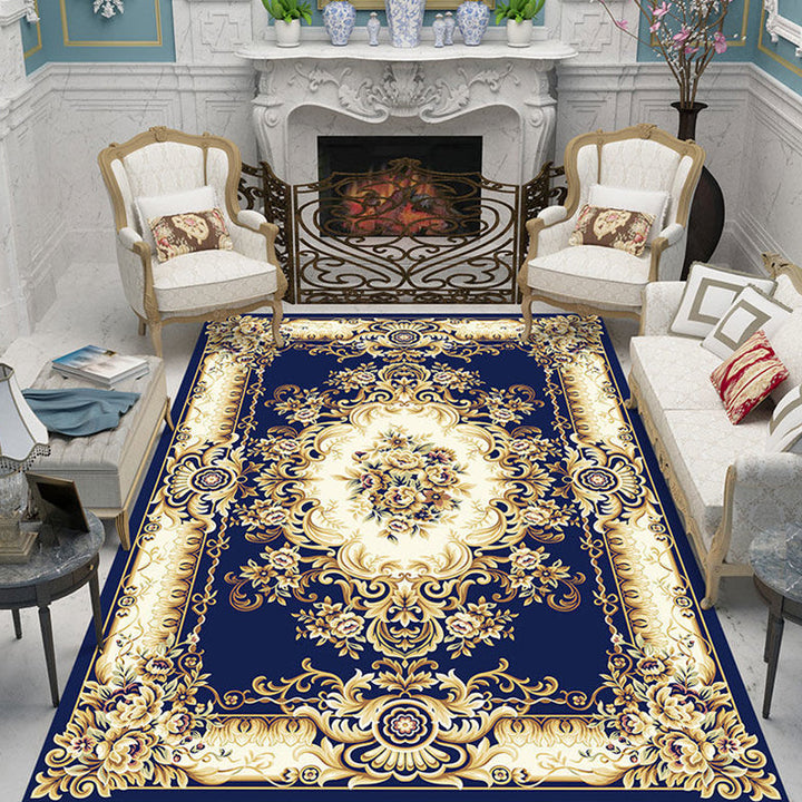 BowLift | Nostalgia Living Room Rug Multi Color Flower Print Area Rug Synthetic Non-Slip Backing Easy Care Indoor Rug