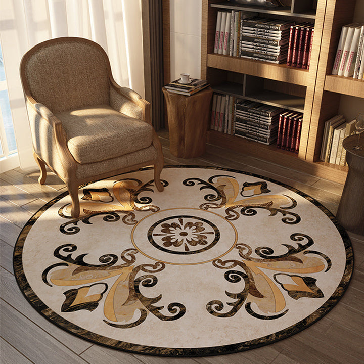 BowLift | Olden Bedroom Carpet Multicolored Floral Pattern Indoor Carpet Polypropylene Non-Slip Back Easy Care Area Rug