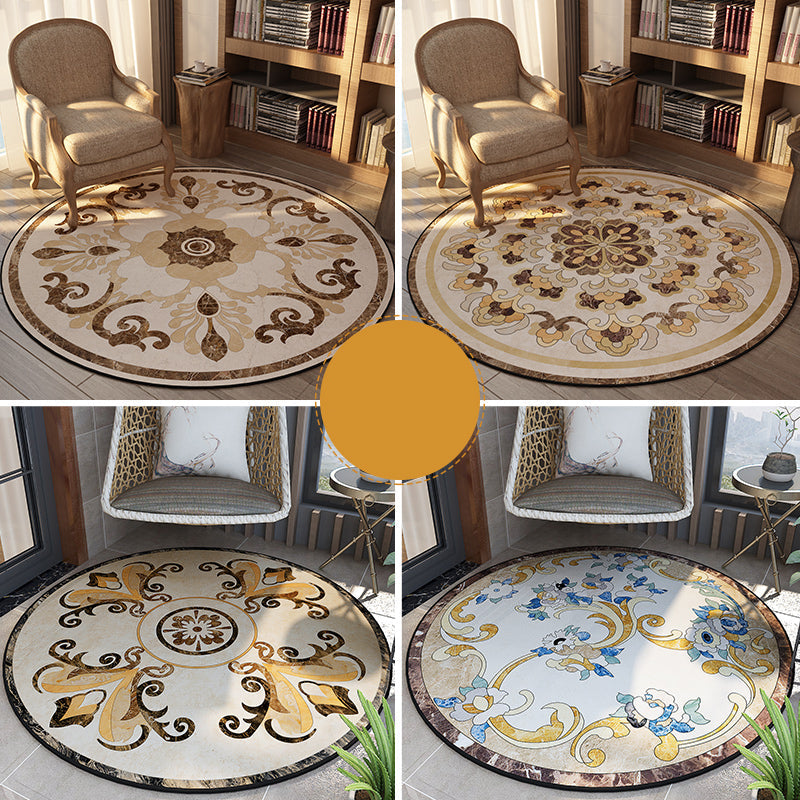 BowLift | Olden Bedroom Carpet Multicolored Floral Pattern Indoor Carpet Polypropylene Non-Slip Back Easy Care Area Rug