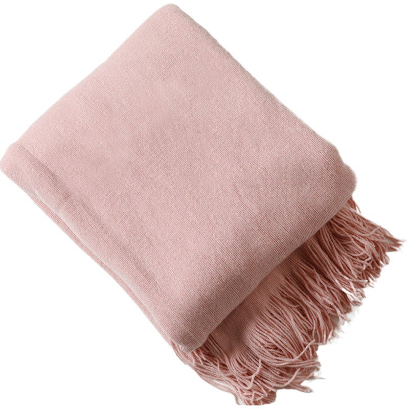 Luxurious Plush Fringe Throw Blanket