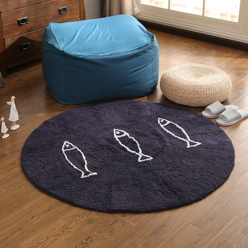 BowLift | Casual Living Room Rug Multicolor Cartoon Print Indoor Rug Non-Slip Backing Pet-Friendly Area Rug
