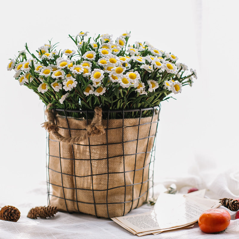 Decorative storage basket with jute lining Bowlift