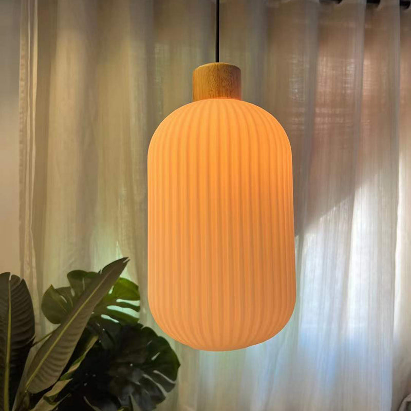 BowLift | VintageLight - Stylish wood and glass pendant lamp