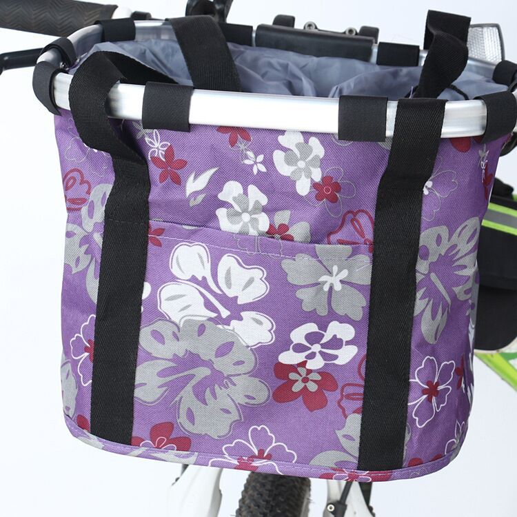 collapsible insulated front bike basket with quick-release mounting and waterproof liner Bowlift