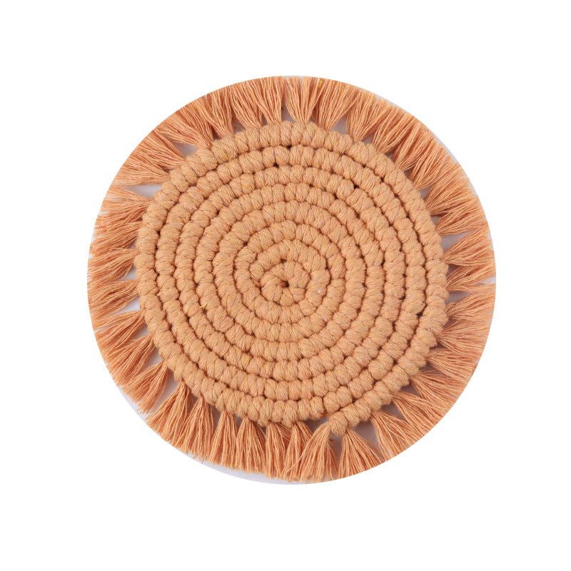 Decorative Round Macrame Trivet Bowlift