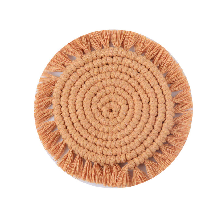 Decorative Round Macrame Trivet Bowlift