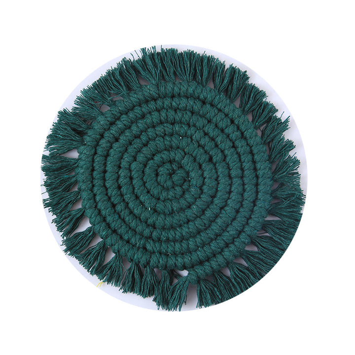 Decorative Round Macrame Trivet Bowlift