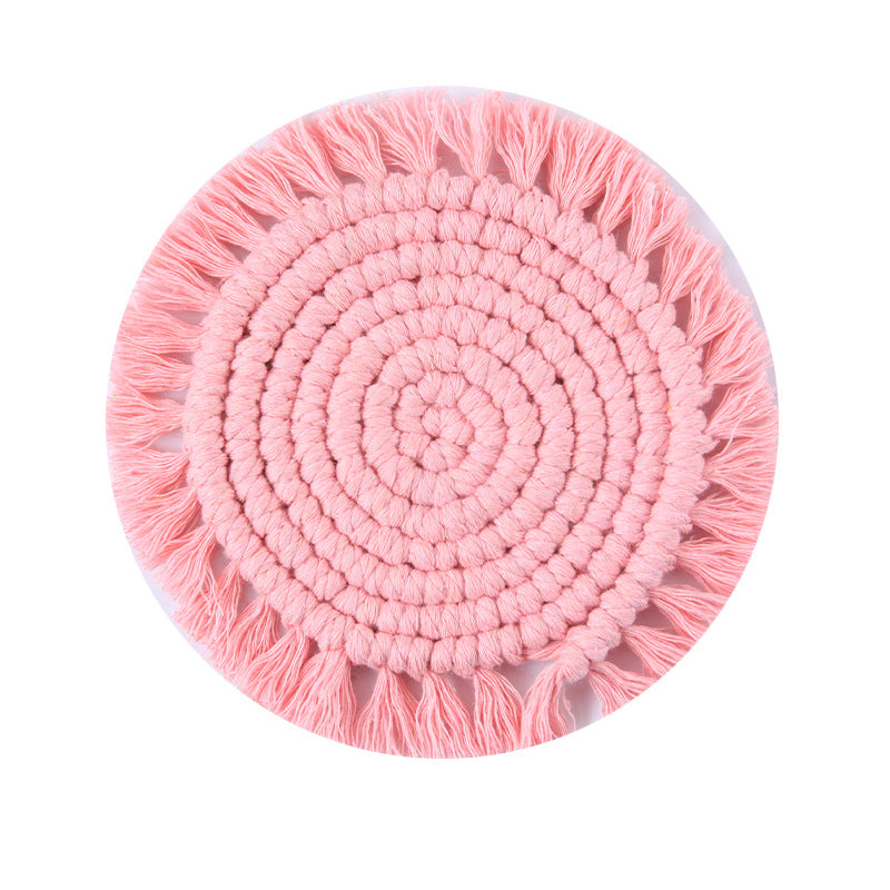 Decorative Round Macrame Trivet Bowlift