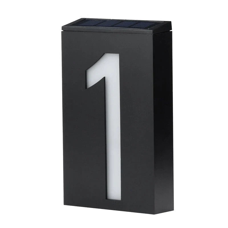 BowLift | Lighted House Number on Solar Energy - SolarSign