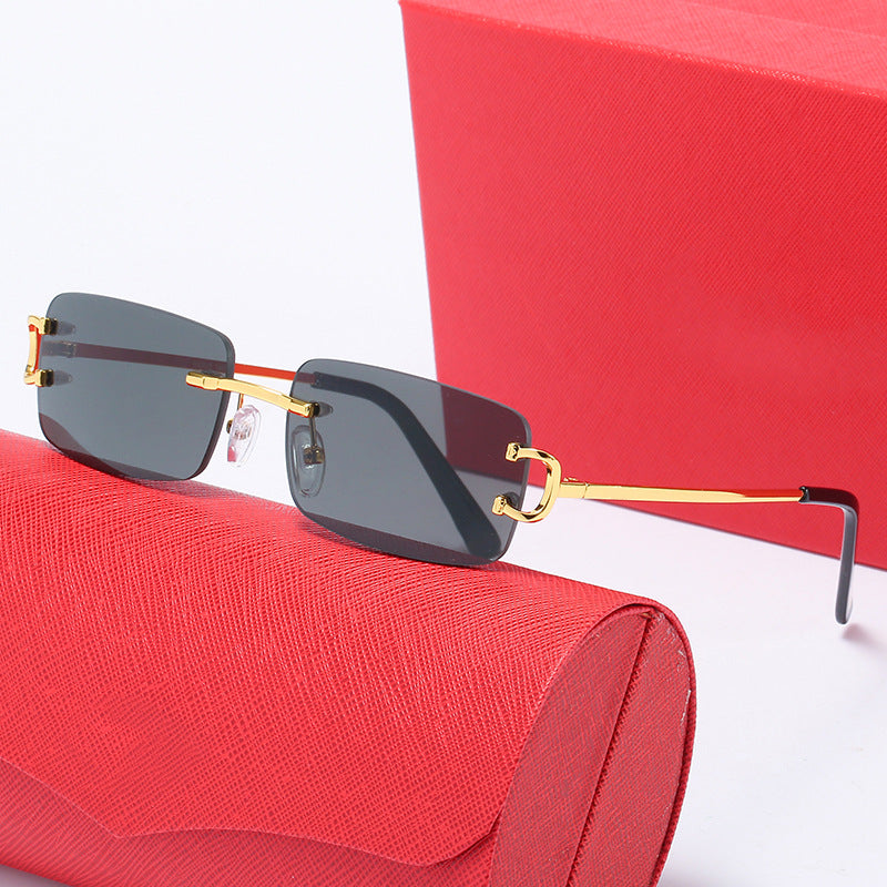 Women's elegant half-frame glasses with luxurious metal frame Bowlift