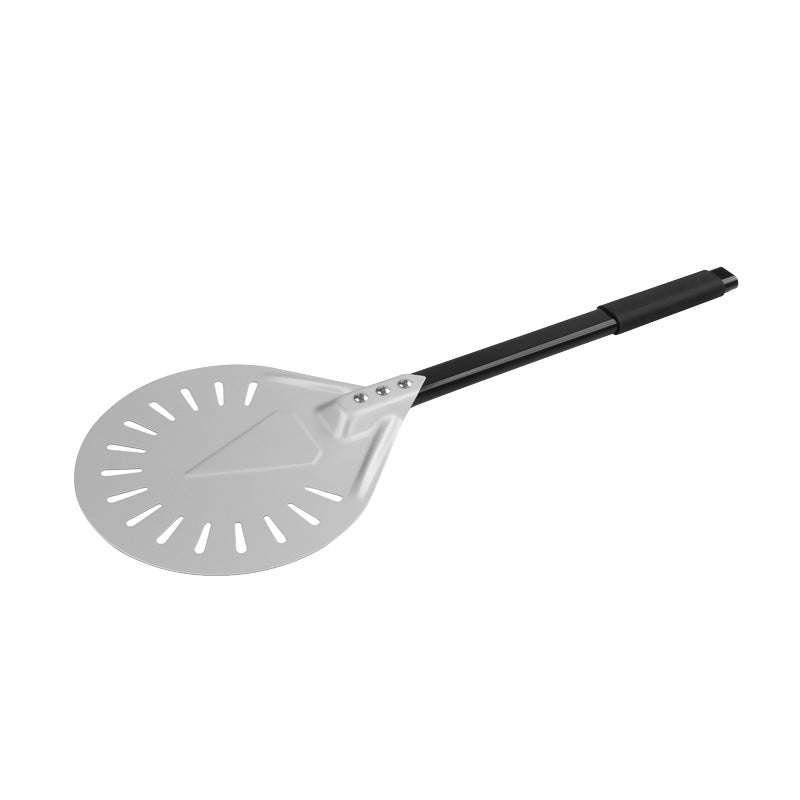 extra-long perforated pizza peel with ergonomic heat-resistant handle Bowlift