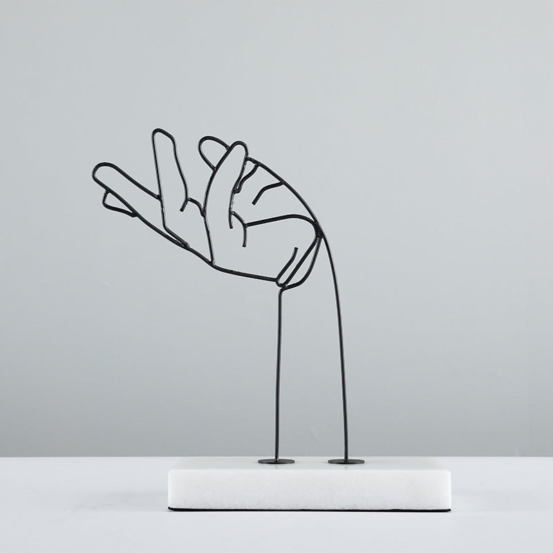Abstract Hand Gesture Sculpture
