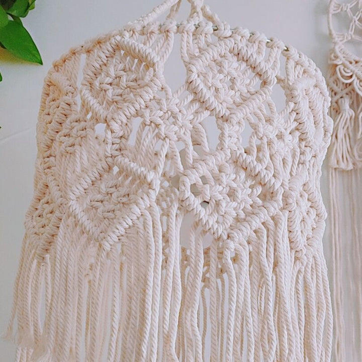 Macrame Hanging Lamp Shade Bowlift
