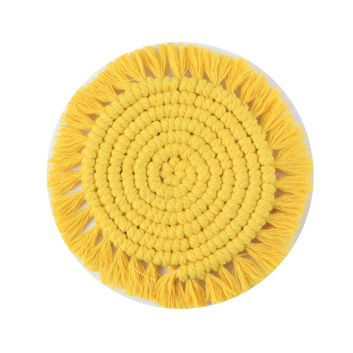 Decorative Round Macrame Trivet Bowlift