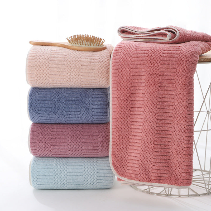 Ultra-Soft Microfiber Jacquard Bath Towel Bowlift
