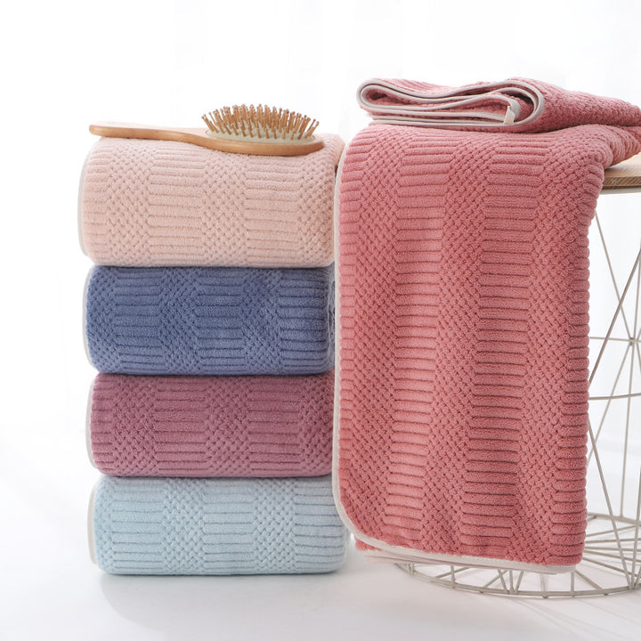 Ultra-Soft Microfiber Jacquard Bath Towel Bowlift