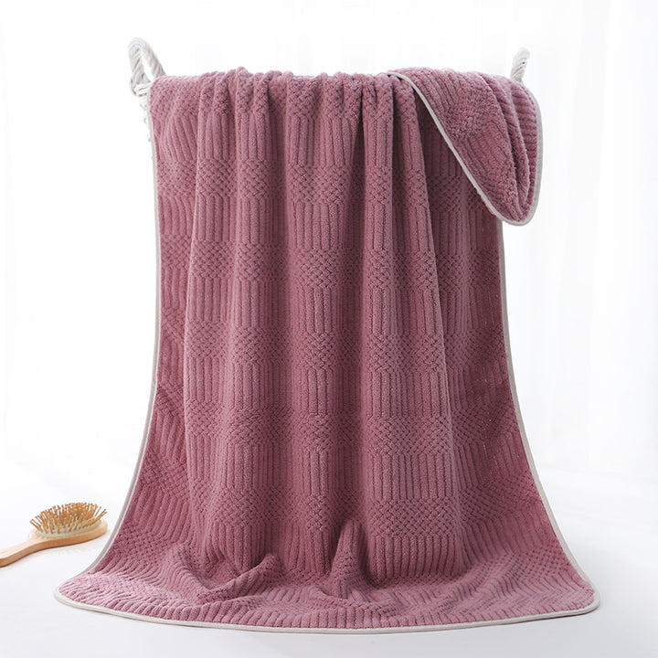 Ultra-Soft Microfiber Jacquard Bath Towel Bowlift