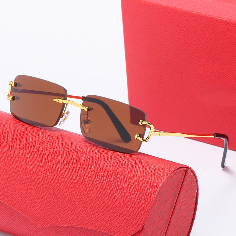 Women's elegant half-frame glasses with luxurious metal frame Bowlift