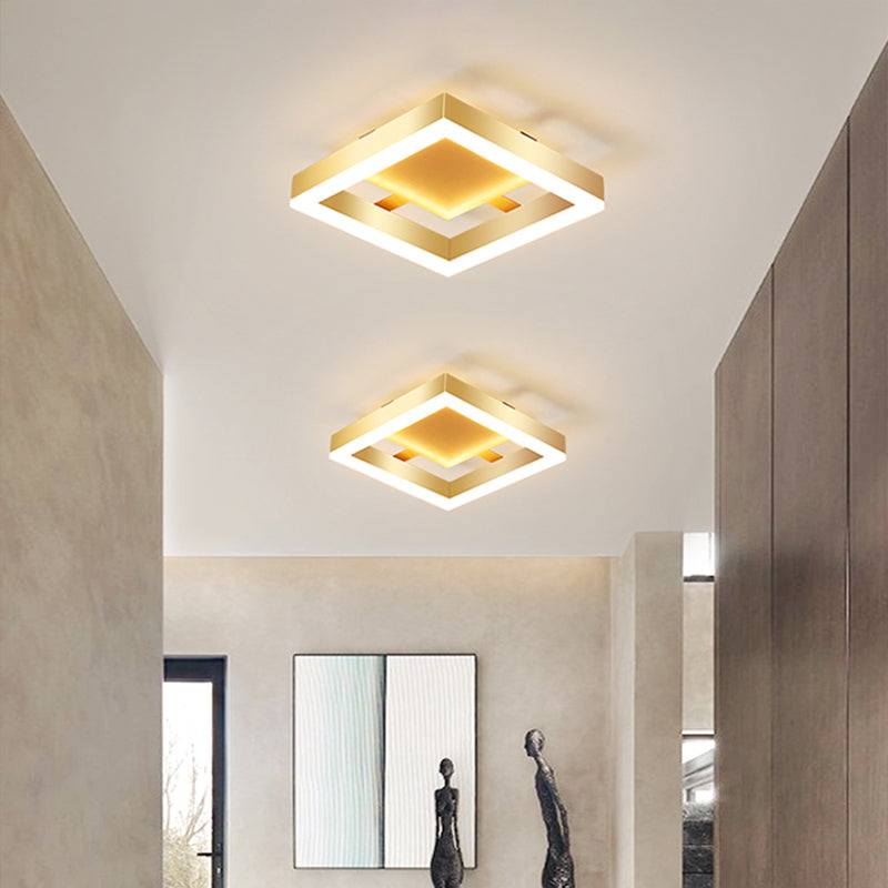 BowLift | Contemporary Gold LED Flush Mount Ceiling Lights