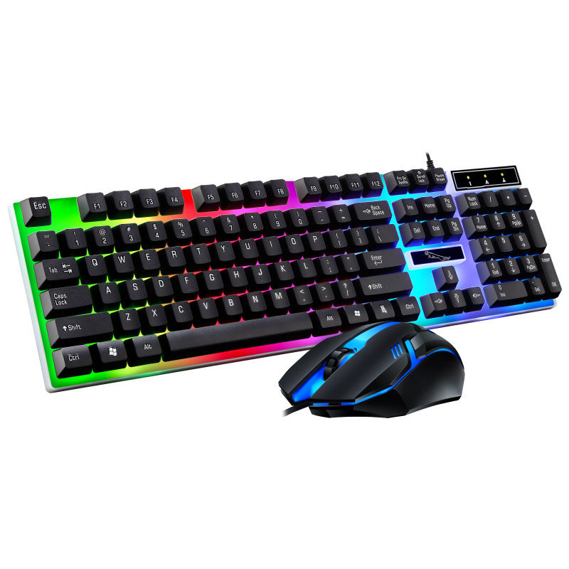 RGB Gaming Keyboard and Mouse Combo with Customizable Backlighting Bowlift
