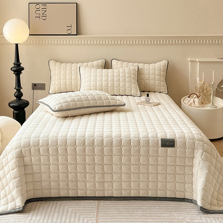 BowLift | Modern Soft Throw Blanket with Square Texture – Stylish Fluffy Bed & Sofa Cover
