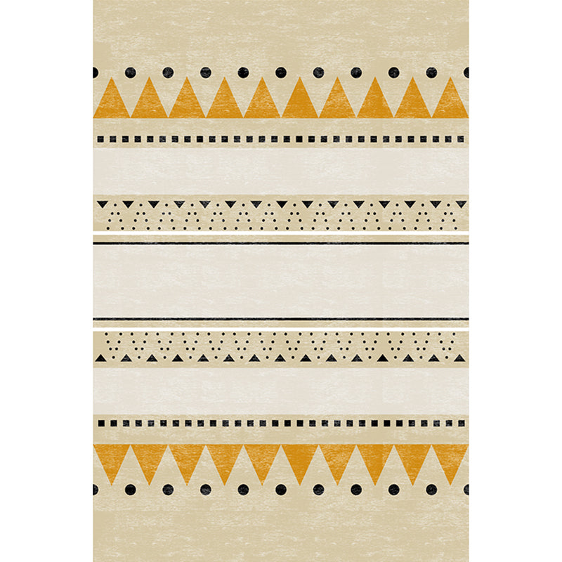 BowLift | Casual Geometric Pattern Rug Multicolored Synthetic Indoor Rug Non-Slip Back Machine Washable Area Rug for Living Room